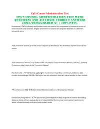 Marine Corps Promotion System: Administration Test Questions and Answers