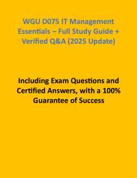 IT Management Essentials: Study Guide with Exam Q&A