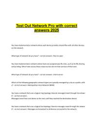 Network Pro Exam Questions and Answers 2025