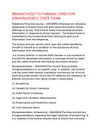 Funeral Director Jurisprudence State Exam: Key Regulations and Compliance
