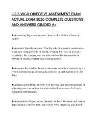 C213 WGU OBJECTIVE ASSESSMENT EXAM ACTUAL EXAM 2026 COMPLETE QUESTIONS AND ANSWERS GRADED