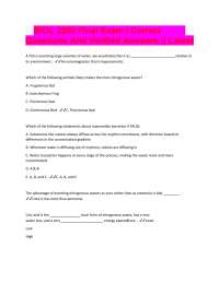 BIOL 2200 Final Exam Questions and Answers