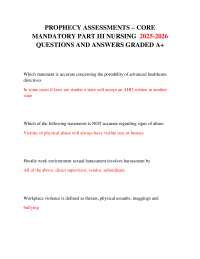 Nursing Exam Questions and Answers: Core Concepts for 2025-2026