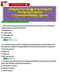 Pearson VUE Life & Health Insurance Exam (2026)