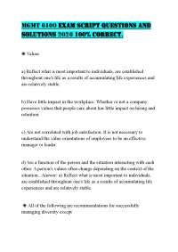 MGMT 6100 EXAM SCRIPT QUESTIONS AND SOLUTIONS 2026 100% CORRECT