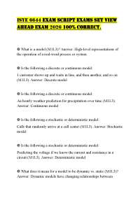 ISYE 6644 EXAM SCRIPT EXAMS SET VIEW AHEAD EXAM 2026 100% CORRECT
