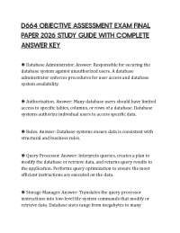 D664 OBJECTIVE ASSESSMENT EXAM FINAL PAPER 2026 STUDY GUIDE WITH COMPLETE ANSWER KEY
