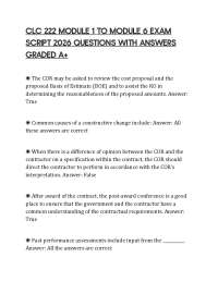 CLC 222 MODULE 1 TO MODULE 6 EXAM SCRIPT 2026 QUESTIONS WITH ANSWERS GRADED A