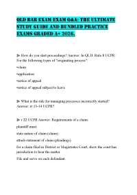 QLD BAR EXAM EXAM Q&A: THE ULTIMATE STUDY GUIDE AND BUNDLED PRACTICE EXAMS GRADED A+ 2026.