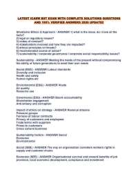 Key Concepts in Business Ethics, Sustainability, and Risk Management
