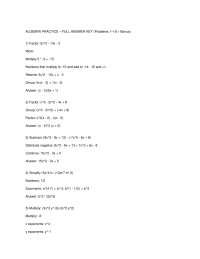 Math 65 final exam algebra