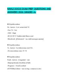 NAVLE DOGS EXAM PREP QUESTIONS AND ANSWERS 2026 GRADED A+