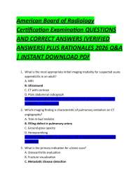 Radiology Certification Exam Q&A: Comprehensive Review for ABR