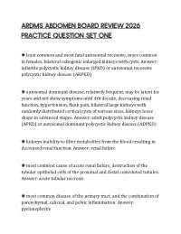 ARDMS ABDOMEN BOARD REVIEW 2026 PRACTICE QUESTION SET ONE