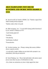 ABAT EXAMINATION TEST SOLVED QUESTIONS AND COURSE NOTES GRADED A+ 2026
