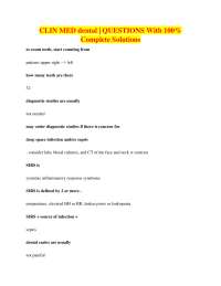 Dental Medicine: Key Concepts and Clinical Questions