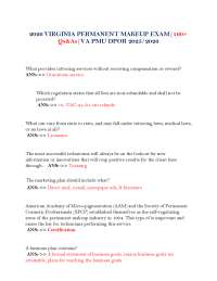 Virginia Permanent Makeup Exam Q&A: VA PMU DPOR 2025/2026