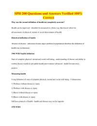 Public Health Questions and Answers: Epidemiology and Risk Factors