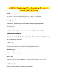 MHR405 Final Exam Prep: Key Concepts and Definitions