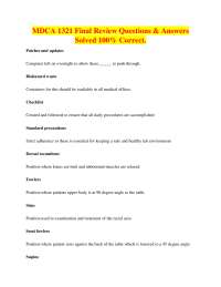 Medical Assisting Exam Review: Questions and Answers