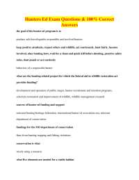 Hunter Education Exam: Questions and Answers for Safe Hunting