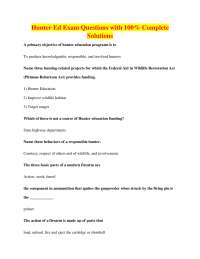 Hunter Education Exam: Comprehensive Q&A for Hunter Safety