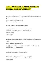 CS6515 EXAM 2 FINAL PAPER TEST BANK QUIZ Q&A 2026 100% CORRECT