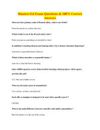 Hunter Education Exam: Comprehensive Q&A Guide