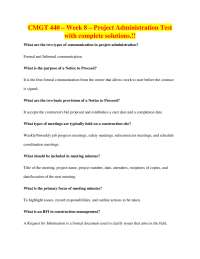 Project Administration: Key Concepts and Practices