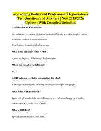 Accreditation Bodies and Professional Organizations: Sonography Exam Q&A