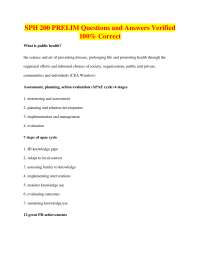 Public Health: Key Concepts, Definitions, and Achievements