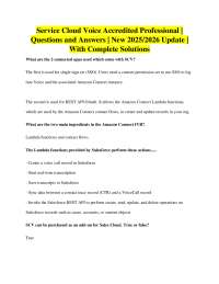 Service Cloud Voice Accredited Professional: Q&A 2025/2026