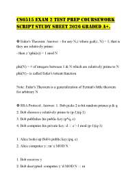 CS6515 EXAM 2 TEST PREP COURSEWORK SCRIPT STUDY SHEET 2026 GRADED A+
