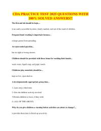 CDA Practice Test 2025: Questions and Answers for Early Childhood Education