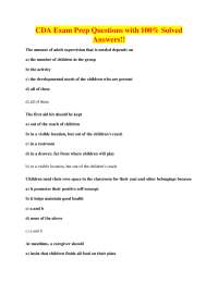 CDA Exam Prep: Solved Questions and Answers