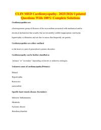 Cardiomyopathy: Comprehensive Q&A for Medical Students