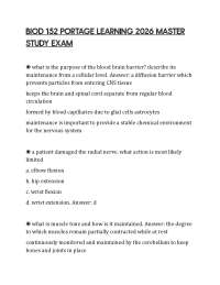 BIOD 152 PORTAGE LEARNING 2026 MASTER STUDY EXAM