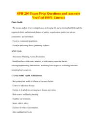 Public Health Exam Prep: Questions and Answers