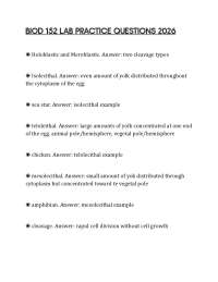BIOD 152 LAB PRACTICE QUESTIONS 2026