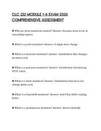 CLC 222 MODULE 1–6 EXAM 2026 COMPREHENSIVE ASSESSMENT