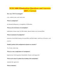 Nursing Exam Prep: Elimination Concepts Q&A