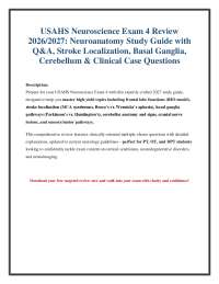Neuroscience Exam 4 Review: Neuroanatomy, Stroke Localization, and Clinical Case Questions