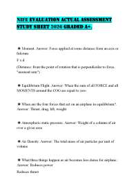 NIFE EVALUATION ACTUAL ASSESSMENT STUDY SHEET 2026 GRADED A+.