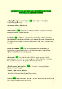Assemblies of God Licensing Exam: Q&A Study Guide