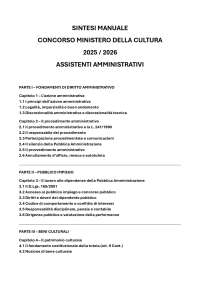 CONCORSO MINISTERO DELLA CULTURA 2025 / 2026 - 1800 POSTI ASSISTENTI AMMINISTRATIVI