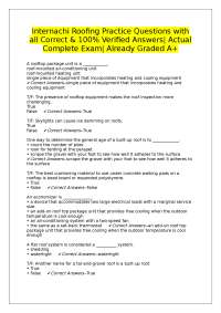 Roofing Practice Questions and Answers for Exam Preparation