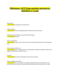 Phlebotomy Exam Q&A: Comprehensive Study Guide