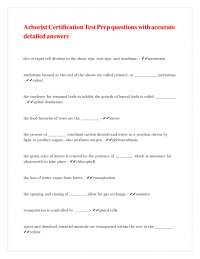 Arborist Certification Test Prep: Q&A for Exam Success