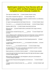 Anatomy Final Exam Review: Questions and Verified Answers