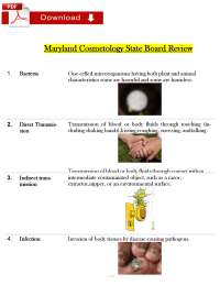 Cosmetology State Board Review: Key Terms and Definitions